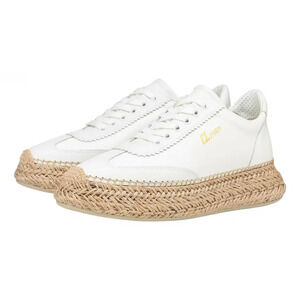 Christian Louboutin Espasneak Flat White Bianco Platform Espadrille Sneaker 40